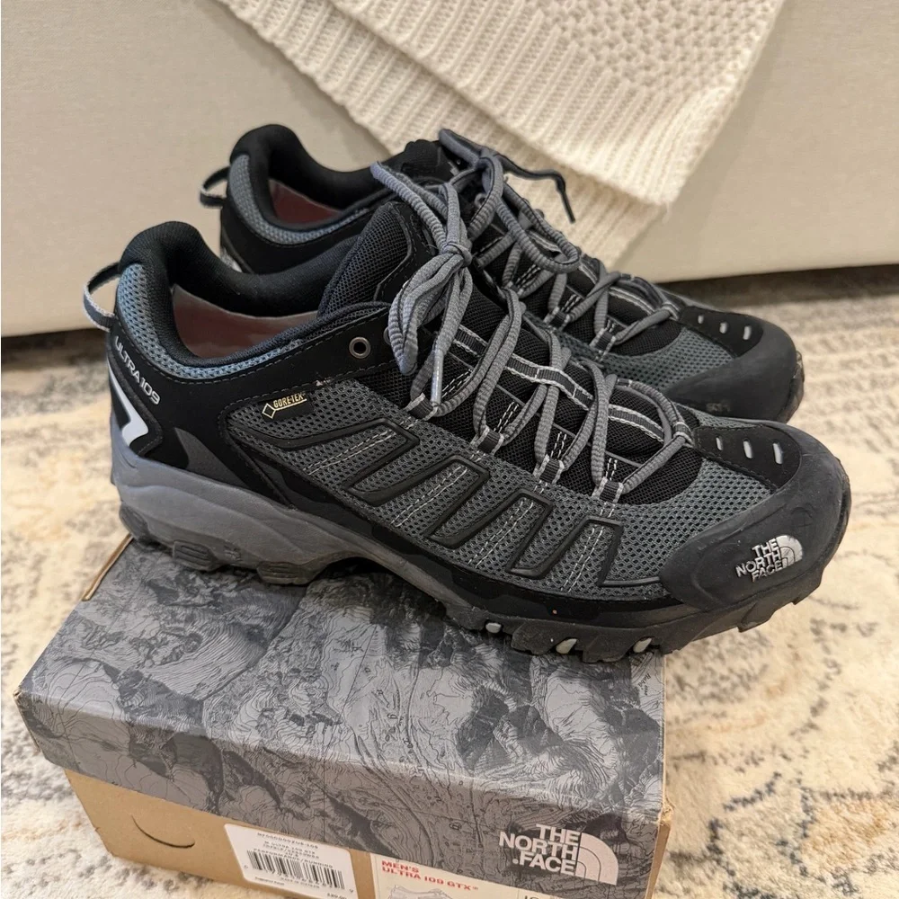 The North Face Men’s Gray and Black Trail Sneakers